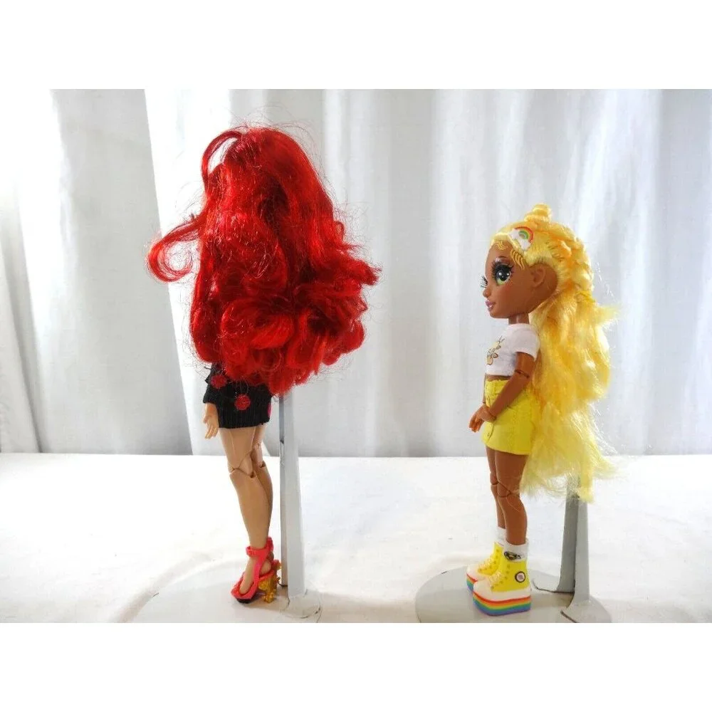 Rainbow High Ruby Anderson Dressed Articulated Fashion Doll + Sunny Madison Doll
